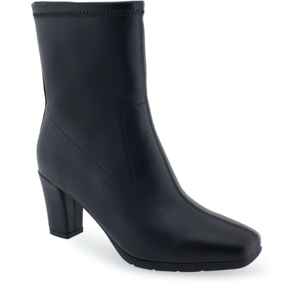 Aerosoles Black Synthetic Cinnamon Booties size 9.5